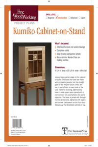 Fine Woodworking's Kumiko Cabinet-On-Stand Plan