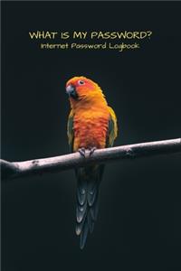 What Is My Password? Internet Password Logbook