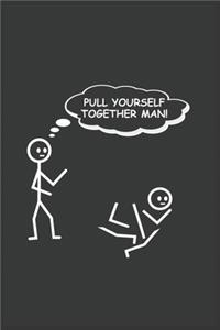 Funny Office Notebook Journal pull yourself together