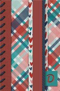 D: Monogrammed To Do Planner - Track Daily Tasks - Journal To Write In Meals - Meeting Notes Log