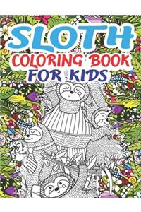 Sloth Coloring Book for Kids