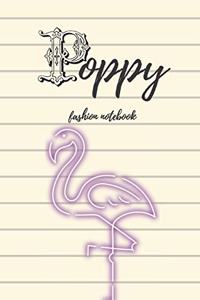 Poppy fashion notebook
