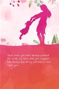 Dear mom, you have always pushed me to be my best, and your support has always put all my worries to rest. I love you.