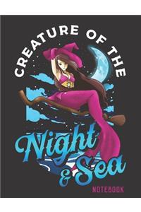 Mermaid Witch Notebook Wide Ruled Composition Book Mermaid Collection