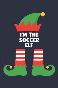 Soccer Elf Notebook - Funny Christmas Gift for Soccer Diary - Family Xmas Holiday Journal
