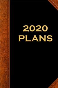 2020 Daily Planner 2020 Plans Vintage Style Image 384 Pages