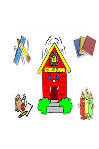 School Composition Book Cute Little Red Schoolhouse 200 Pages