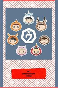 Got7 Cartoon Character Notebook