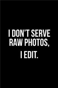 Gift Notebook for Photographers, Blank Ruled Journal Edit Photos