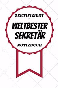 Notizbuch - Zertifiziert - Weltbester - Sekretär