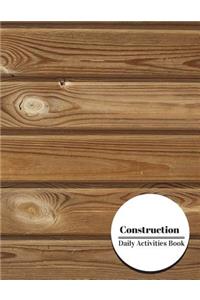 Construction Daily Activities Book