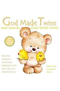 Baby Shower Guest Book Twins