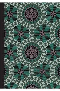 Carnet Blanc, Motif Rosaces, Papier Peint 18e