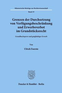 Grenzen Der Durchsetzung Von Verfugungsbeschrankung Und Erwerbsverbot Im Grundstucksrecht