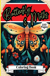 Butterfly & Moth Coloring Book