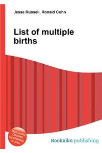 List of Multiple Births