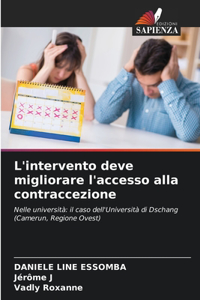 L'intervento deve migliorare l'accesso alla contraccezione