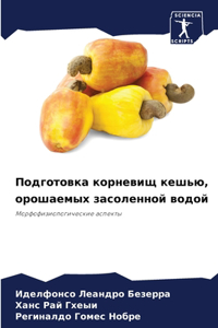 Подготовка корневищ кешью, орошаемых засо