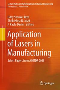 Application of Lasers in Manufacturing