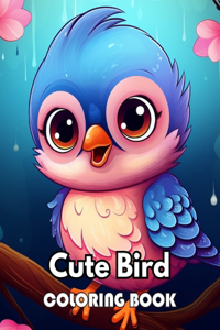 Cute Bird Coloring Book