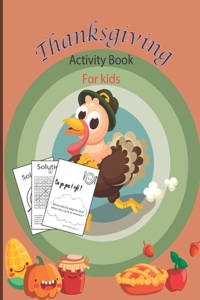 ThanksGiving Activity Book For Kids