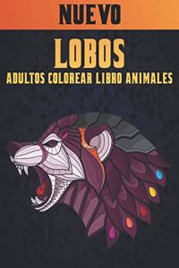 Adultos Libro Colorear Lobos Animales