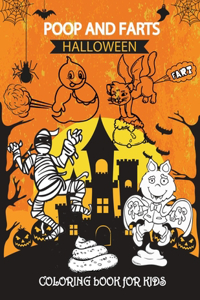 poop and Farts Halloween Coloring Book For Kids