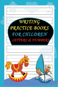 writing practice books for children letters & numbers