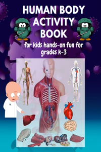 human body activity book for kids ages 4-8