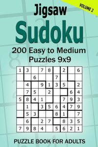 Jigsaw Sudoku Puzzle Book for Adults