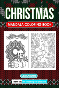 Christmas Mandala Coloring Book