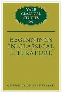 Beginnings in Classical Literature