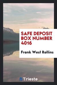 Safe Deposit Box Number 4016