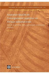 Assurance Qualité de l'Enseignement Supérieur En Afrique Subsaharienne