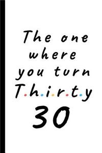 The one where you turn thirty - 30