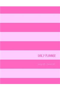 Daily planner July 19 - June 20