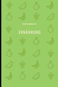 Ernährung Notizbuch