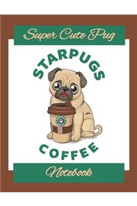 Cute Pug Puppy Dog Notebook