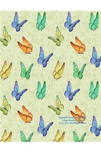 Beautiful Rainbow Butterfly Large Academic Year 2019-2020 Monthly Planner