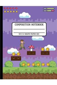 Composition Notebook Graph Paper 4x4