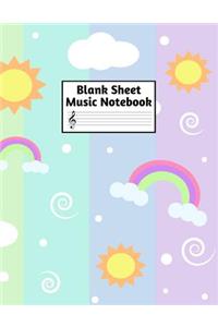 Blank Sheet Music Notebook
