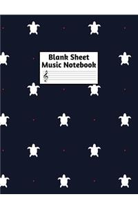 Blank Sheet Music Notebook