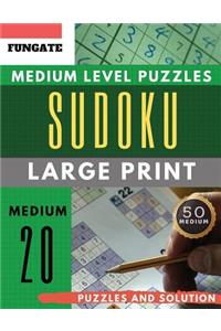 Sudoku Medium Level Puzzles Large Print
