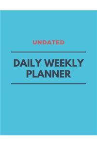Undated Daily Weekly Planner