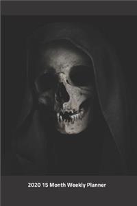 Plan On It 2020 Weekly Calendar Planner - Night Night Sleep Well Skull