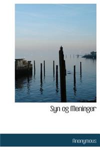 Syn Og Meninger