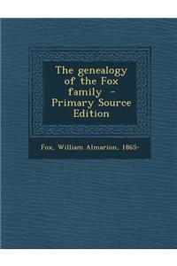 The Genealogy of the Fox Family