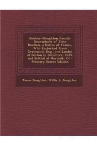 Bouton--Boughton Family