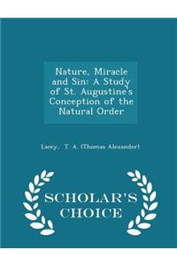 Nature, Miracle and Sin