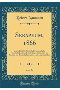 Serapeum, 1866, Vol. 27